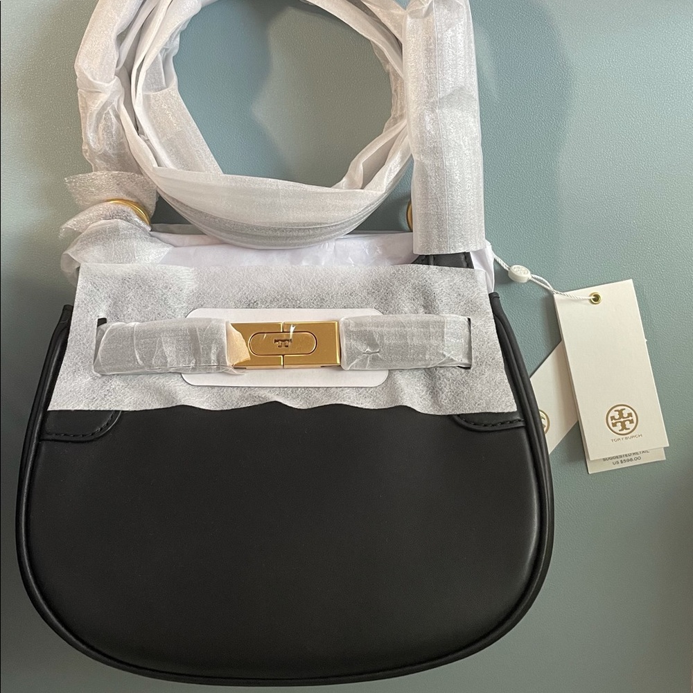 Brand new Tory Burch Lee Radziwill saddlebag